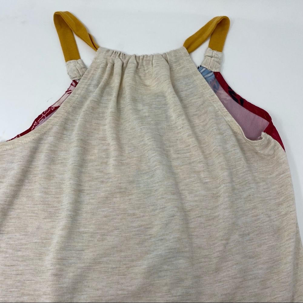 Rewind Aztec Bohemian Southwestern Flowy Tank Top XS - Picture 5 of 7